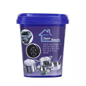 Паста для чистки нержавеющей стали Бытовая кухонная чистка масла Дно кастрюли Удаление черной накипи Сильное удаление ржавчины Чистящее средство Дезактивация Бог 500ml