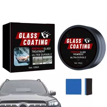Паста для чистки стеклянных покрытий 100 мл Гидрофобное покрытие для автомобильных стекол для лобового стекла Очиститель масляной пленки Защитный слой CHINA