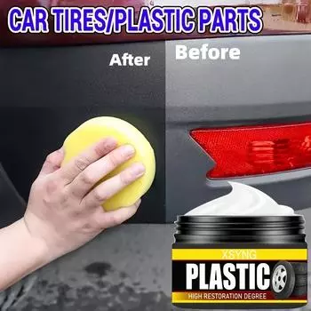 Паста для модификации пластикового покрытия, длительное отбеливание черным светом, восстановление и защита автомобильных шин, внутренних и наружных пластиковых деталей, глянцевое покрытие 5G