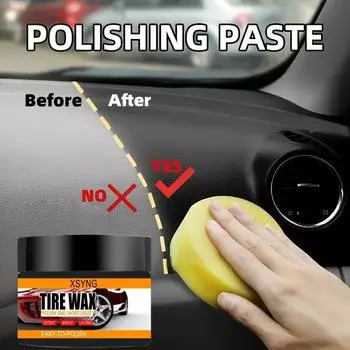 Паста для полировки салона автомобиля, доступная в различной емкости, наборы для ухода за пластиком и кожей автомобиля, воск для блеска шин и крем для обновления 5G