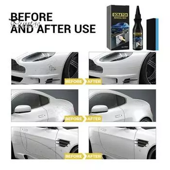 Паста для ремонта царапин на автомобилях. Профессиональный набор для удаления царапин с губкой. Простой в использовании полировальный воск для ремонта царапин на лакокрасочном покрытии автомобиля. A