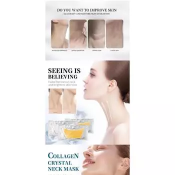 Паста для шейной мембраны Кристаллический гель Белый Изменение Костный Коллаген Может Поглощать Белый Лед Проникновение 5pcs