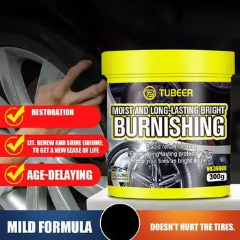 Паста для ухода за шинами и покрытия Паста для восстановления протектора шин Чернение и осветление Ремонтный крем для ухода за автомобильными шинами 300ml