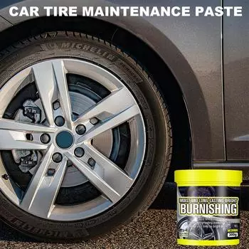 Паста для ухода за шинами, стойкая к воздействию дождя, экстремальная паста для блеска шин, воск для чернения автомобильных шин, долговечный блеск для дождя CHINA