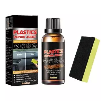 Паста для восстановления пластика и кожи салона автомобиля, губка для нанесения, ML