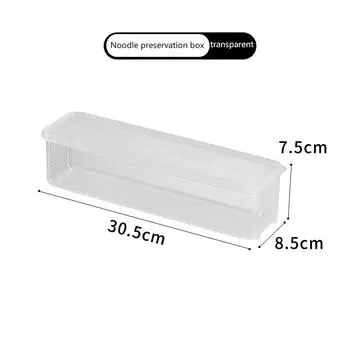 Паста Лапша Хранение Ящик Пищевой Влагонепроницаемый Герметик С Крышкой Материалы Пищевого Класса Кухонные Принадлежности Холодильник Свежесть-Сохранение Ящика 4