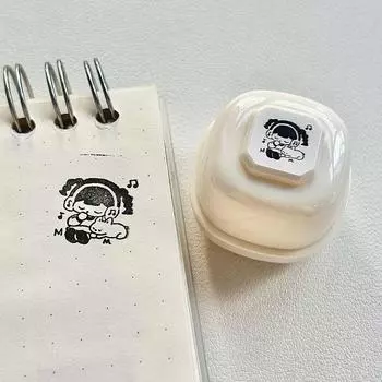 Пастельный мини-кремовый штамп DIY скрапбукинг журнал печать штамп мультфильм ассорти штамп Music