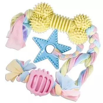 Пастельный набор игрушек для собак Dingdongpet, пастельный набор, случайная доставка, 1 комплект