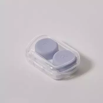 Пастельный синий контейнер для линз