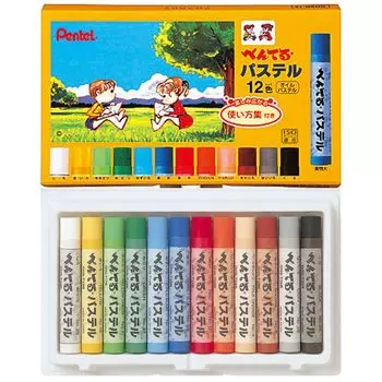 Пастель Pentel 12 цветов 5 штук GHSR-12