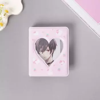 Пастический полый футляр для хранения фотографий, милый фотоальбом с сердечком и мультяшным медведем, фотоальбом, идол, звезда D