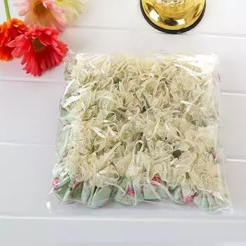 Pastoral Fabric Dining Tables and Chairs Leg Warmer Table Leg Pads Chair Legs Stool Leg Cover Dustproof Non Slip Abrasion Resistant Silent Protective Sophie Green 4 Pack (Table Leg Cover)