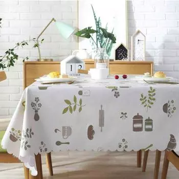 Пасторальная скатерть Чехол для стола ПВХ Водонепроницаемые скатерти Фоновая ткань Пластиковая скатерть Домашний декор Мантелес Toalha De Mesa 40x60cm