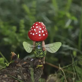 Пасторальная спящая фея, украшение из смолы, украшение для улицы, украшение в виде эльфа, украшение в виде лесного гриба