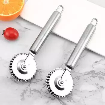 Pastry Cutter Roller Tool Dumpling Cutter Wheel Pastry Wheel With Roller Fluted Edge Non-Corrosive Delicate Baking Tools For красный