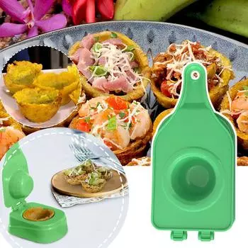 Pataconera Canasta Banana Patacones Mold Кухня Tostones Форма для приготовления фрикаделек