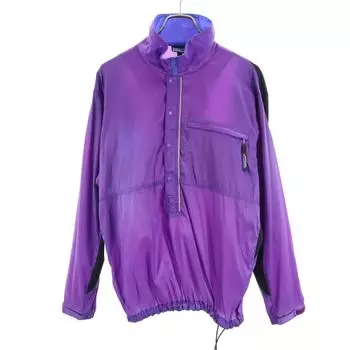 patagonia Outdoors Half zip Nylon jacket M purple pullover Men s Used