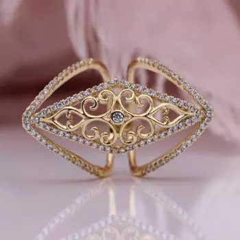 PATAYA новое модное популярное женское кольцо v-образного типа с полым цирконом Open