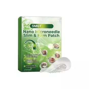 Патч для похудения с микроиглами, Патч для подтяжки пупка для ленивых, Ухаживающий патч, Уход за большим животом, Вспомогательное средство для формирования тела для ленивых. One Size зелёный
