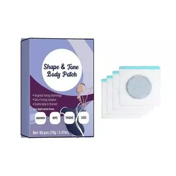 Патч для тела для формирования бедер и ног, подтягивающий кожу, для похудения, патч на пупок 1 коробка/60 штук One Size