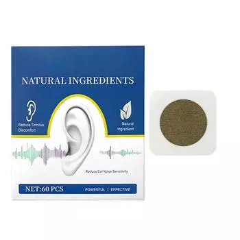 Патч Эффективно Уменьшает Шум В Ушах И Улучшает Дискомфорт В Ушах. Набор пластырей от тиннитуса, 60 шт. One Size красный