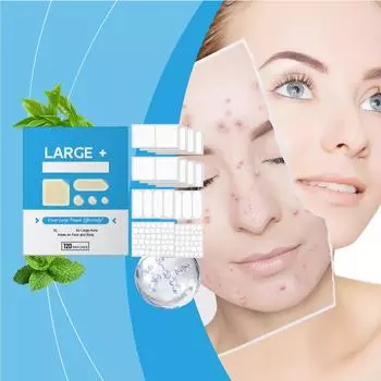 Патч от акне Впитывание гноя Противоугревой Консилер Прозрачный Круглый Гидроколлоидный Низкочувствительный Патч от акне Акне Мужчины и Женщины Водонепроницаемый и Потостойкий One Size