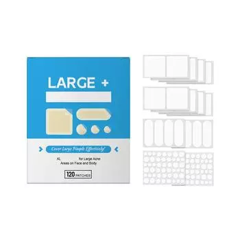 Патч от акне Впитывание гноя Противоугревой Консилер Прозрачный Круглый Гидроколлоидный Низкочувствительный Патч от акне Акне Мужчины и Женщины Водонепроницаемый и Потостойкий One Size