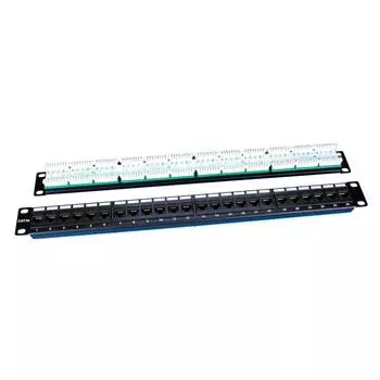 Патч-панель Hyperline Pp3-19-24- 8p8c-c5e-110d 19 дюймов 1u 24xrj45 Cat 5e Utp