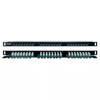 Патч-панель Hyperline Pphd-19-24- 8p8c-c5e-110d 19 дюймов 0 5u 24xrj45 Cat 5e Utp