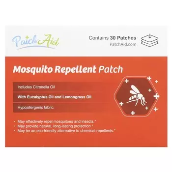 PatchAid, Пластырь от комаров, 30 пластырей