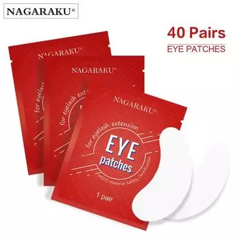 Патчи для наращивания ресниц NAGARAKU Gel Hydrogel Eyepatch 40 pairs