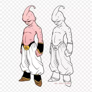 Патчи для одежды, сумки, пришивные, термонаклейки, рисунок Кид Бу, Маджин Бу, Вегеты, стираемые, термоперенос