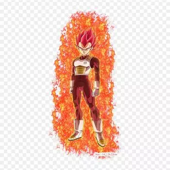 Нашивки для сумок с одеждой, термонаклейки с термонаклейками Red Vegeta Ssj God Vegeta Goku Pattern, моющиеся, термопереводные
