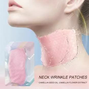 Патчи Увлажняющие Укрепляющие Патчи Для Шеи Разглаживающие Коллагеновые Подушечки Для Шеи Камелия Питательная Шея 5pcs
