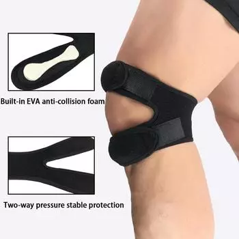 Пателла со спортивным наколенником, амортизирующая защита для ног под давлением, уличная защита для баскетбола, футбола, альпинизма, верховой езды, фитнеса розы красного