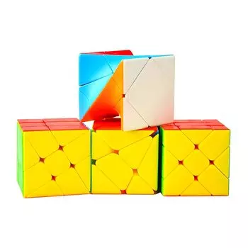Path of Sunshine 3x3x3 Speed Cube Set Fisher Cube Wind Fire Ring Transformation Kongo 3x3 Distortion Diagonal Rolling Magic Cube Competition 3D Puzzle