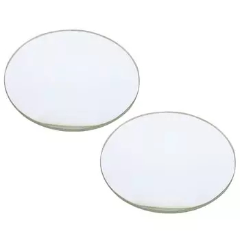 PATIKIL 100 мм фокусное расстояние двояковыпуклая линза 2 шт диаметр 40 мм высота 6 мм стекло оптическое полированное круглое стекло линза для физических экспериментов прозрачный