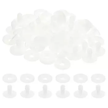 PATIKIL 20 мм кукольный шарнир 30 наборов Пластиковый разъемный соединительный элемент для животных Болт для соединения медведя Изготовление конечностей и головы шарнир DIY Craft Accessories белый