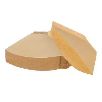 PATIKIL 2-4 чашки конуса кофе бумажный фильтр коричневая бумага 160x50 x 100 мм одноразовый фильтр для капельного заваривания для кафе офиса дома 200 шт.