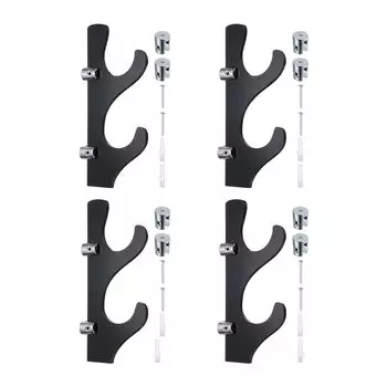 PATIKIL 2 пары настенных держателей для световых мечей, акриловые настенные кронштейны для световых мечей, подставка для бейсбольной биты для домашнего офиса, черного цвета