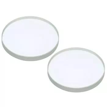 PATIKIL 2 шт. Фокусное расстояние 150 мм Двояковогнутые линзы Диаметр 50 мм Высота 6 мм Стеклянные оптические полированные линзы с круглым краем для физических экспериментов Прозрачные
