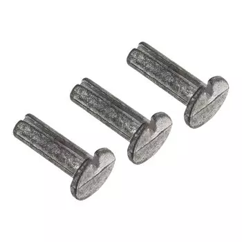 PATIKIL 2g Golf Lead Tip Weight Swing Balance Adjustment Parts Graphite Lead Tip 3 Pieces Plug Insert for Carbon Wood Iron Steel Shaft Silver Tone