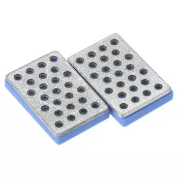PATIKIL 360 Grit Coarse Diamond Whetstone Set of 2 Ski Edge Sharpener Diamond Edge File Blue 1.2 x0.8 Ski/Snowboard