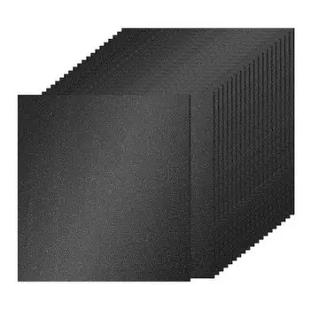 PATIKIL 40 листов черной блестящей картонной бумаги 12 x 12 дюймов 250 г/м квадратная блестящая бумага премиум-класса для изготовления открыток в стиле скрапбукинга
