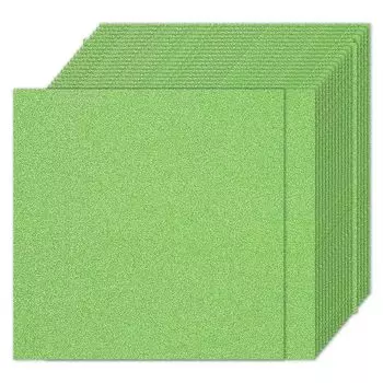 PATIKIL 40 листов светло-зеленой блестящей картонной бумаги 12 x 12 дюймов 250 г/м квадратной формы, блестящая бумага премиум-класса, бумага для скрапбукинга, изготовление открыток своими руками