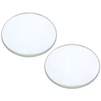 PATIKIL 50 мм Фокусное расстояние Двояковыпуклая Линза 2 Части Диаметр 30 мм Высота 5 мм Стеклянная Оптическая Полированная Круглая Линза Края Для Физических Экспериментов Прозрачный