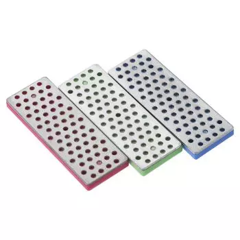 PATIKIL 70 мм Ultra Ski Snowboard Diamond Stone Set of 3 Ski Edge Sharpener Diamond Edge File Snowboard Whetstone Fine/Fine/Coarse Green/Pozdow/Blue