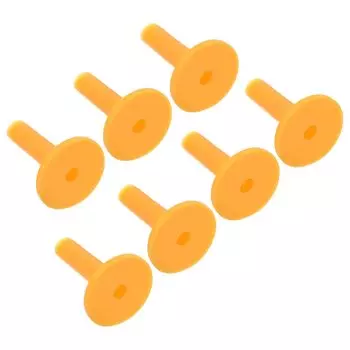 PATIKIL 7pcs 68mm Rubber Golf Tees Tall Training Driving Range Tee Stability Ball Holder for Outdoor Indoor Hitting Mat Yellow жёлтый