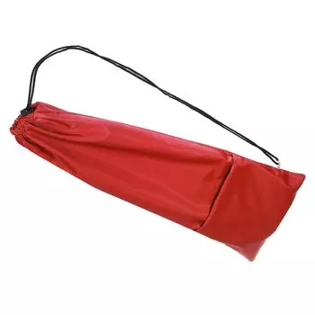 PATIKIL Badminton Racket Cover Bag Waterproof Oxford Badminton Racket Pouch with Zipper Pocket and Drawstring Shoulder Strap Lightweight Red