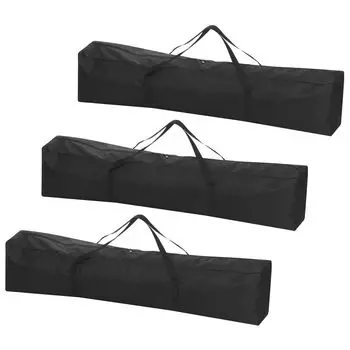 PATIKIL Camp Chair Replacement Bag Set of 3 Neulon Folding Cargo Bag with the Shoulder Reach Tent Travel Black 43